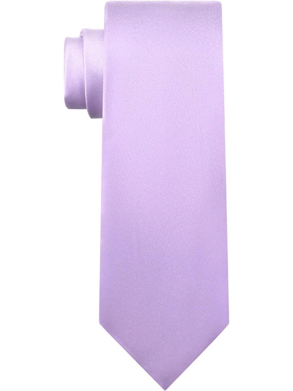 Men's Lavender Solid Microfiber Plain Formal Silk Necktie For Business Dress Tie